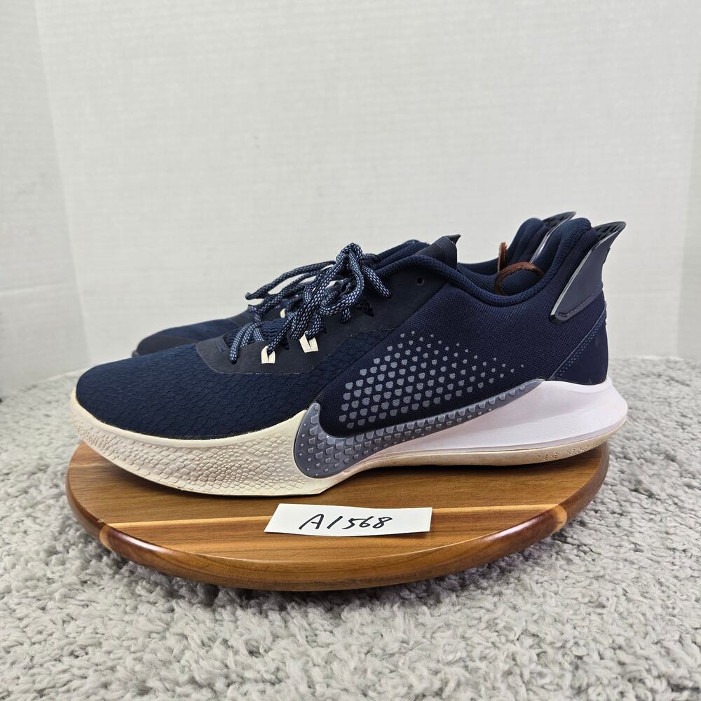 Nike Mens 13 Mamba Fury Team Midnight Navy White Basketball Shoes CK6632-400